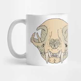 Cat Skull Natural Mug